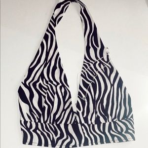 Zebra crop top